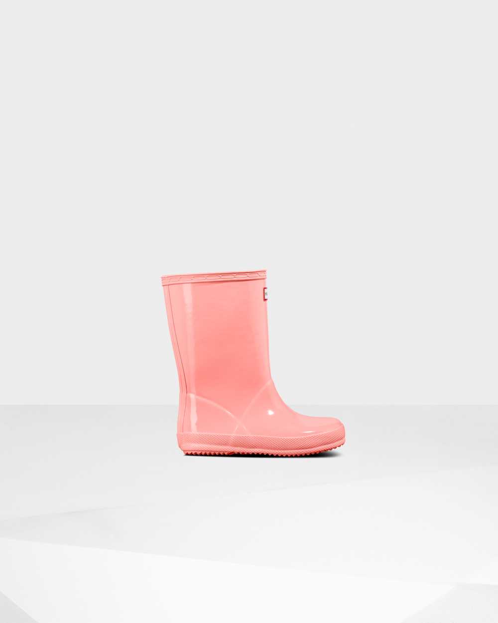 Hunter Original First Classic Gloss Kids Rain Boots NZ-95384F Pink